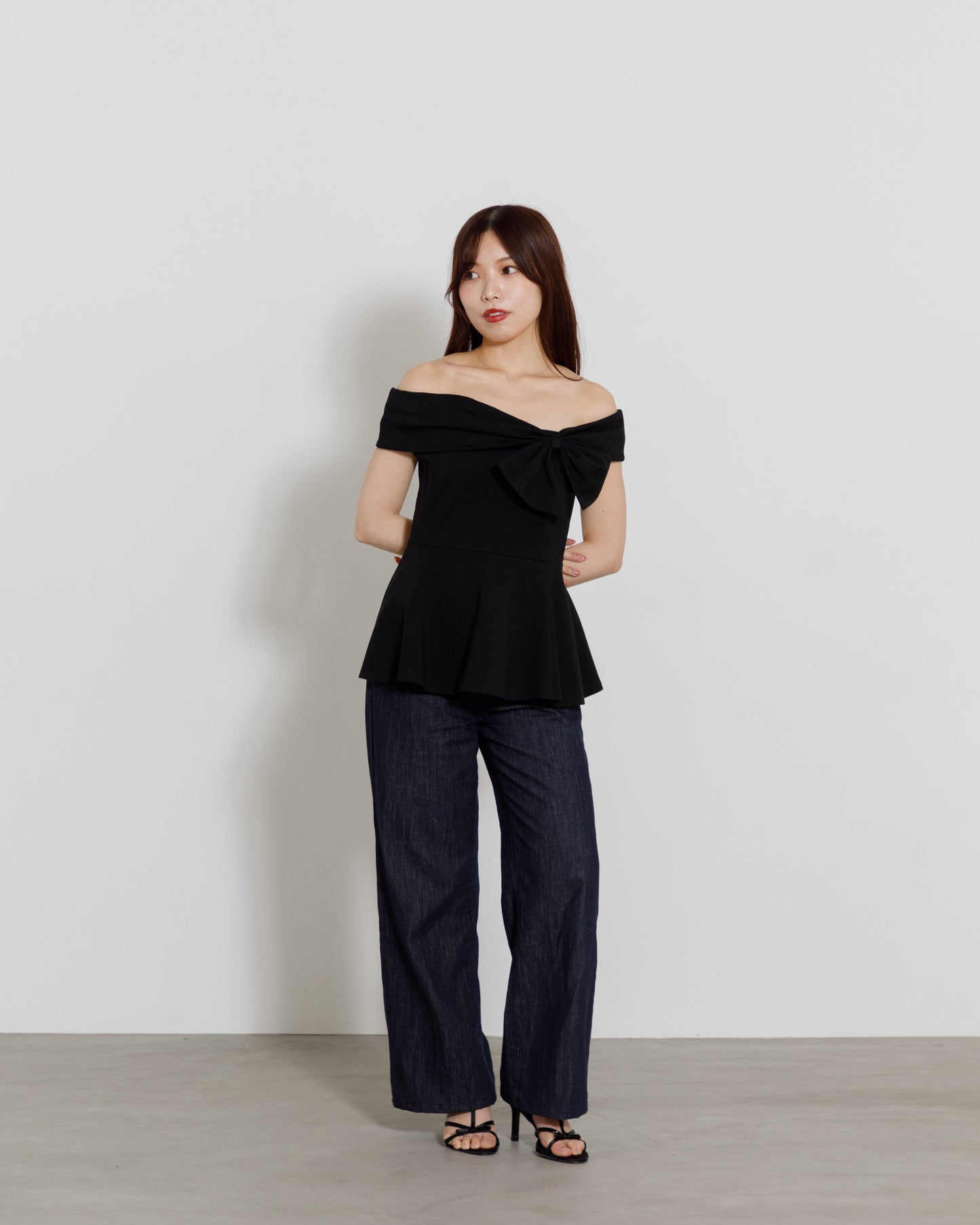 asymmetry ribbon tops
