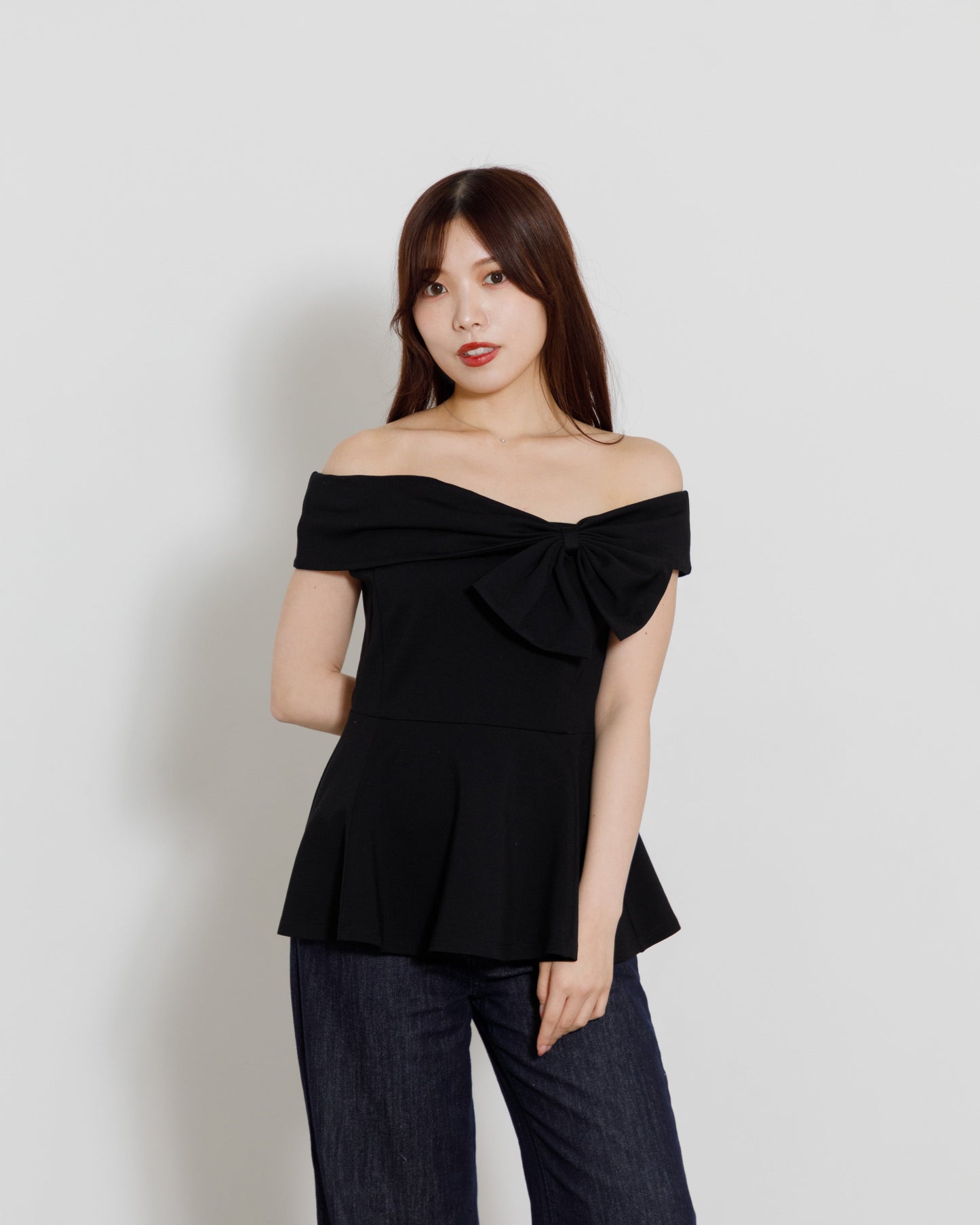 asymmetry ribbon tops