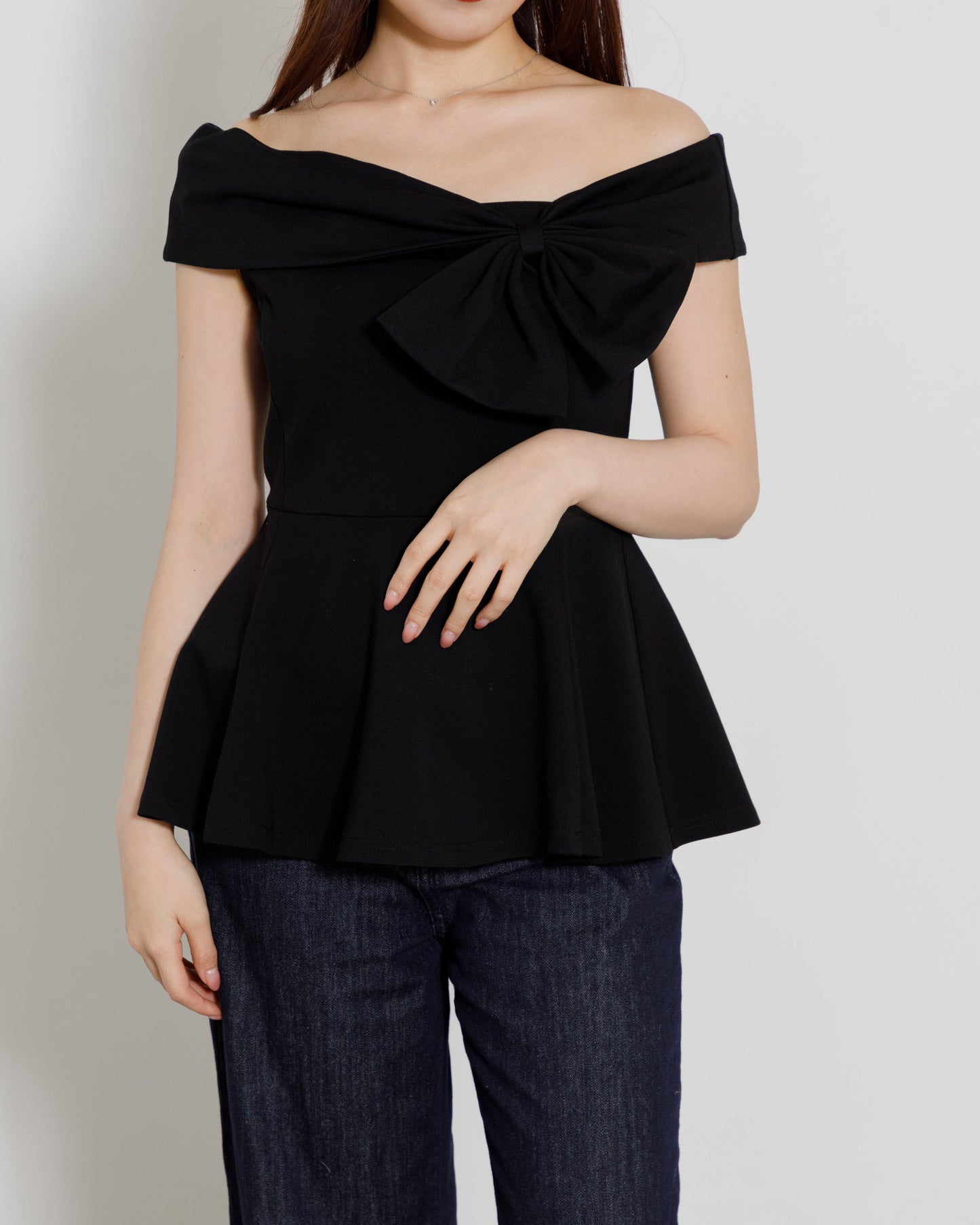 asymmetry ribbon tops