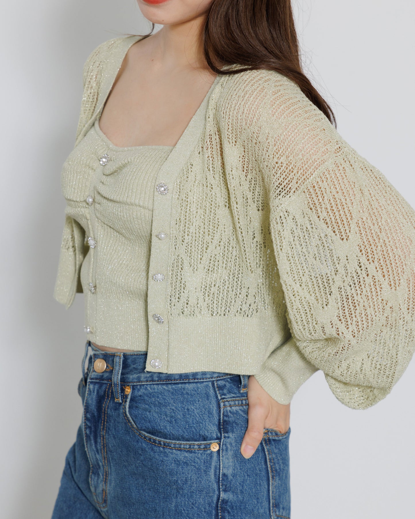 bijou button knit ensemble