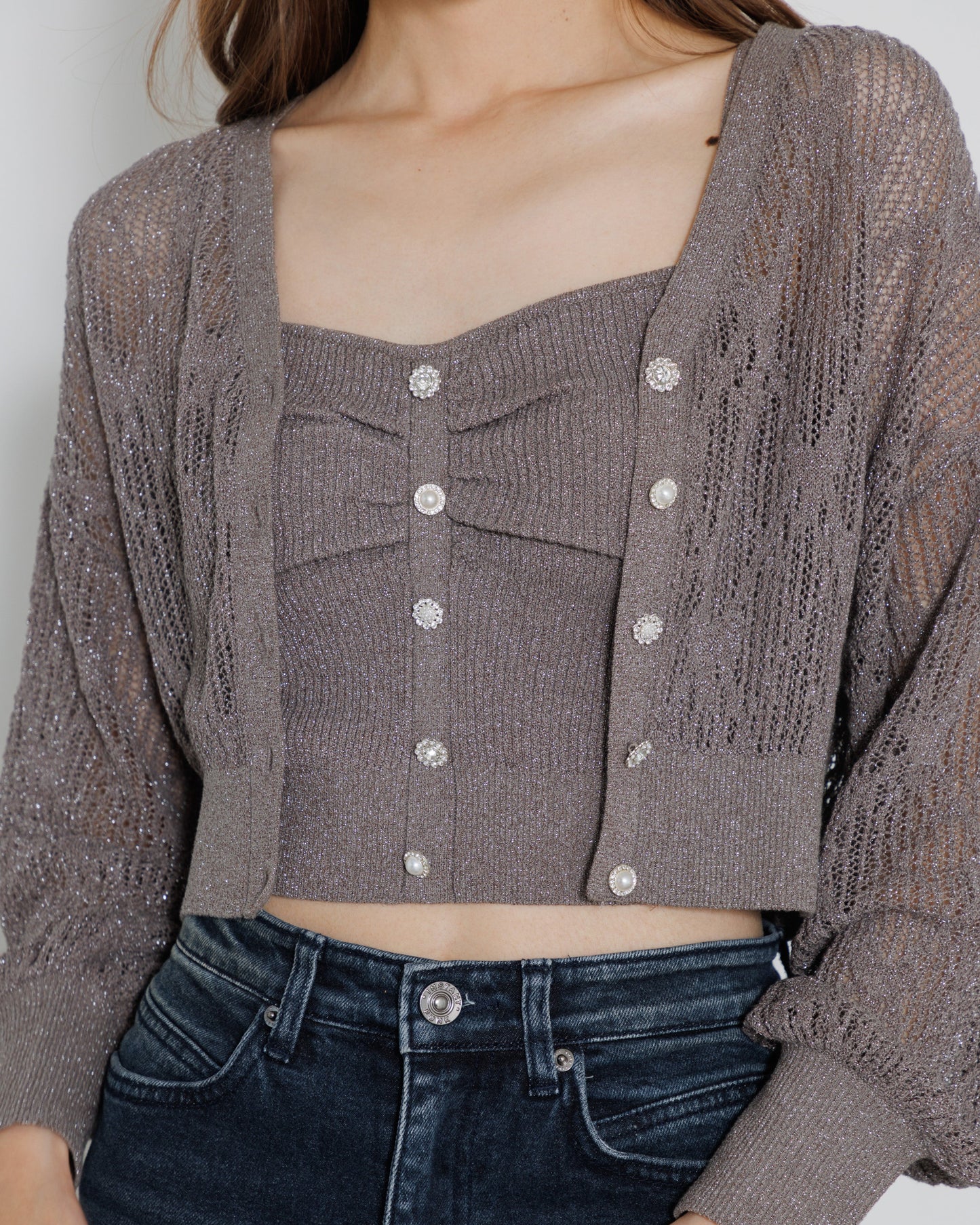 bijou button knit ensemble
