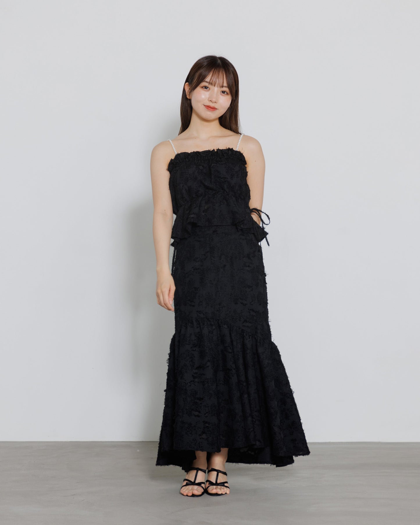 pearl shoulder fringe blouse