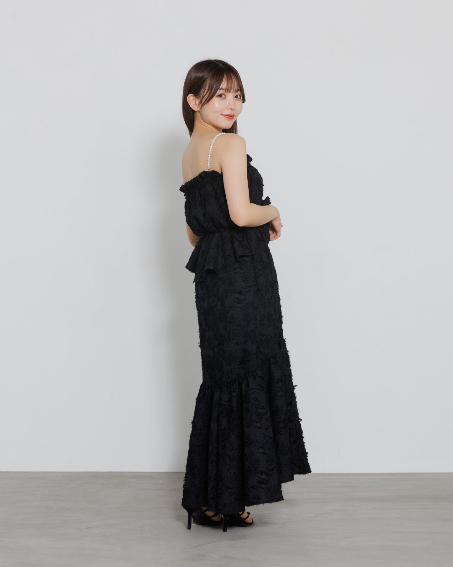 pearl shoulder fringe blouse