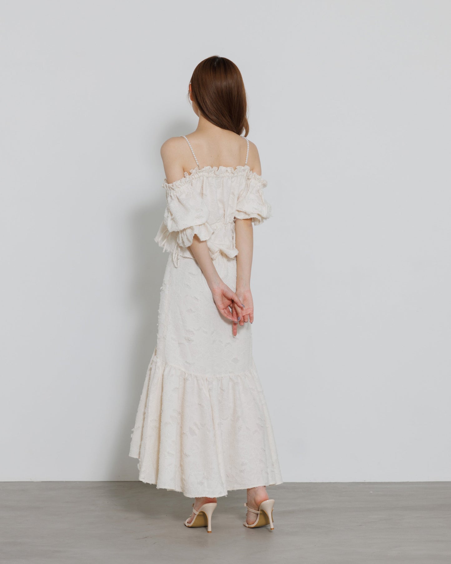 pearl shoulder fringe blouse