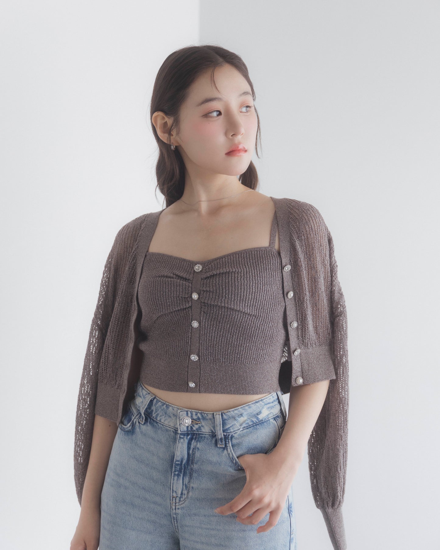 bijou button knit ensemble