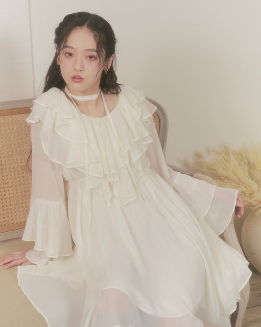 flutter chiffon one-piece