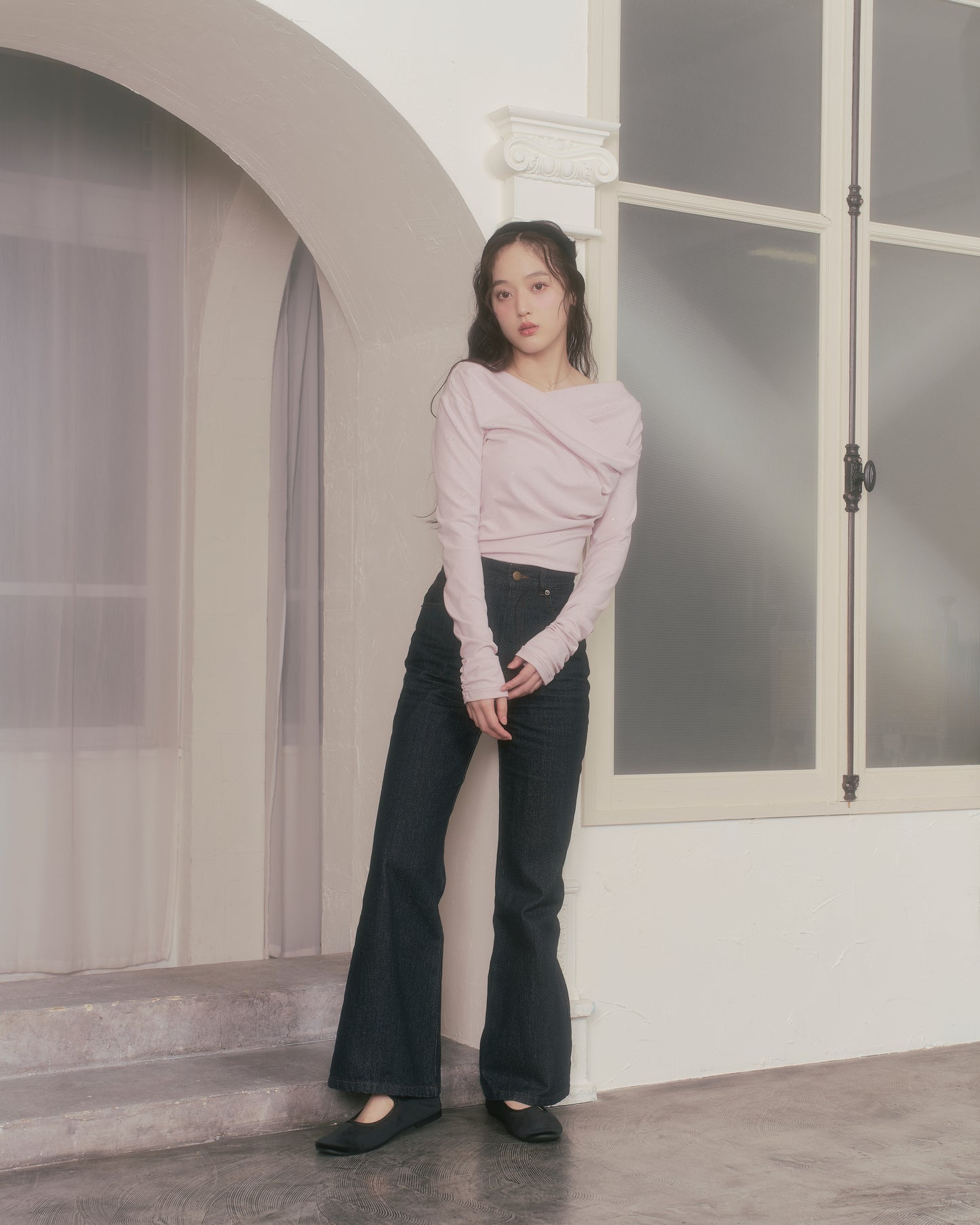 tear bijou off-shoulder tops