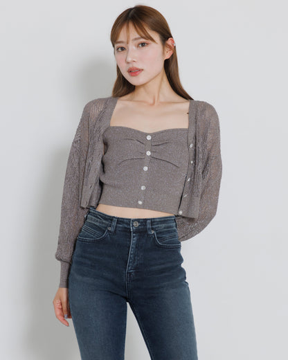 bijou button knit ensemble