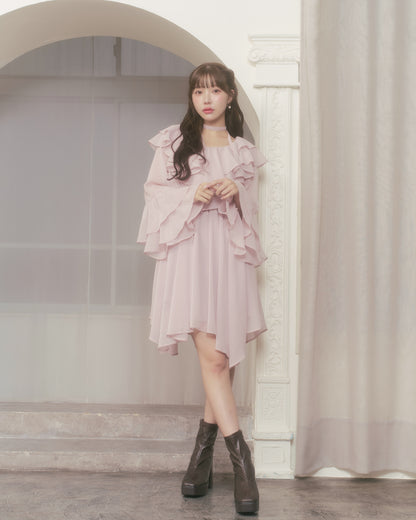 flutter chiffon one-piece