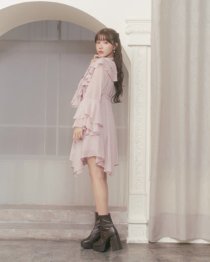 flutter chiffon one-piece
