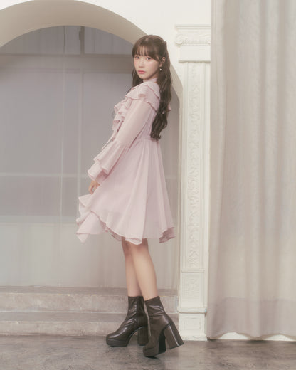 flutter chiffon one-piece