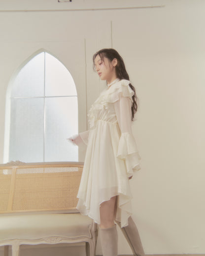 flutter chiffon one-piece