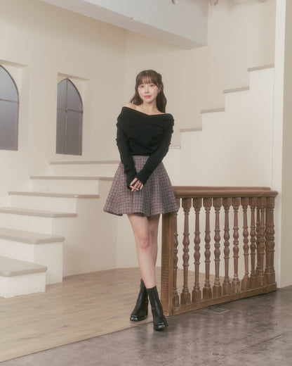 tear bijou off-shoulder tops